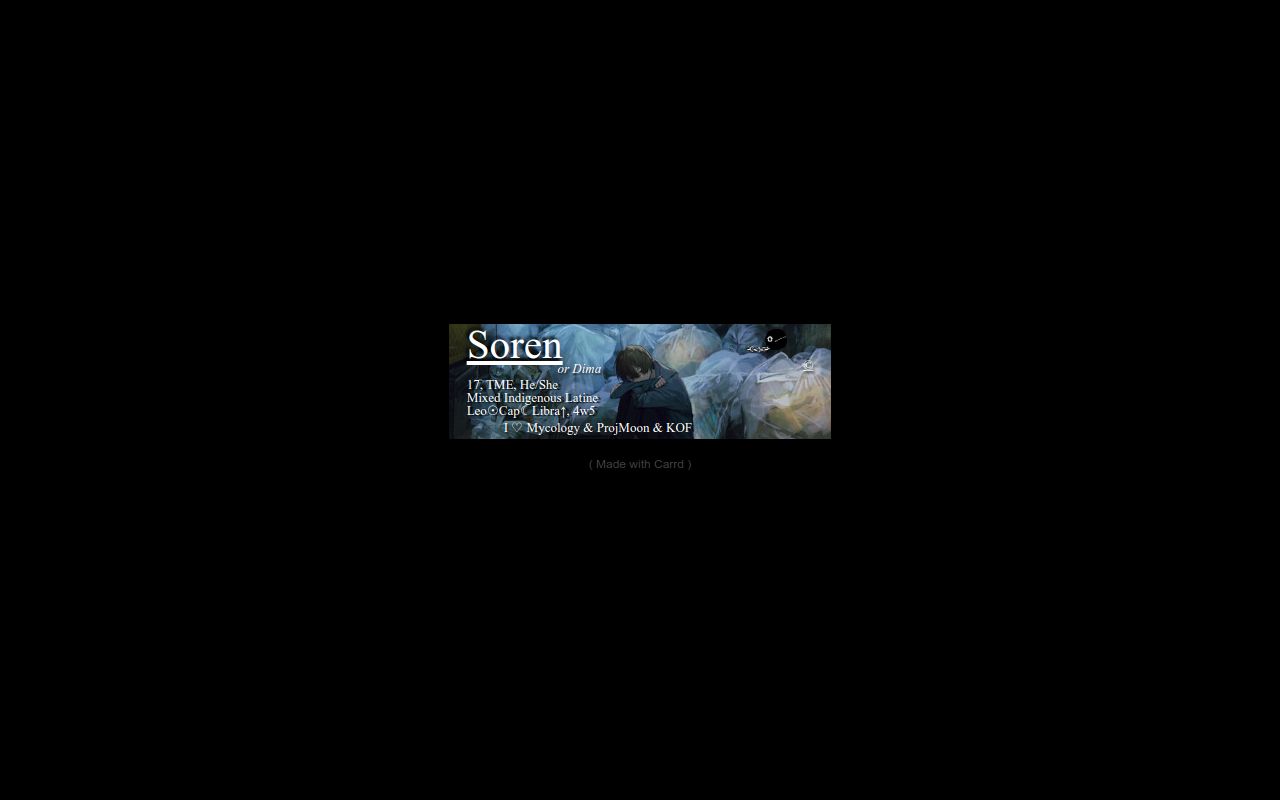 Carrd profile picture for @adage